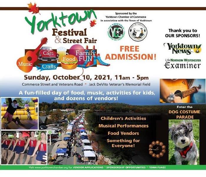 Flier for the Yorktown Fall Festival and Street Fair